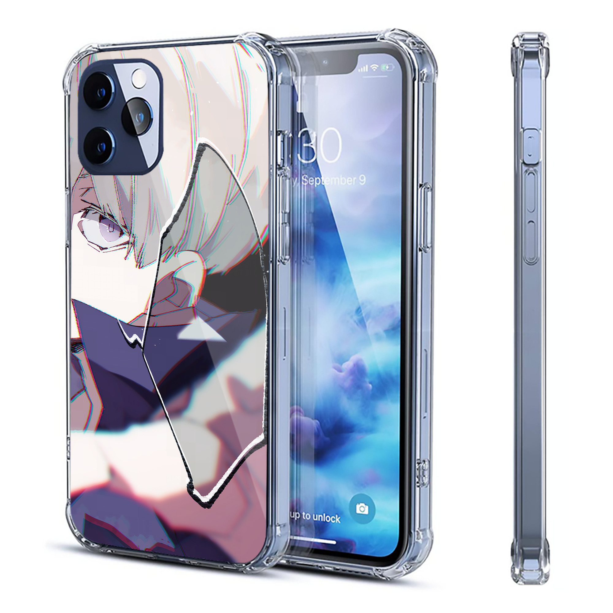 （画像用） 呪術廻戦 Jujutsu Kaisen 【iPhone 12シリーズ対応】透明スマホケース（クリアソフトケース）